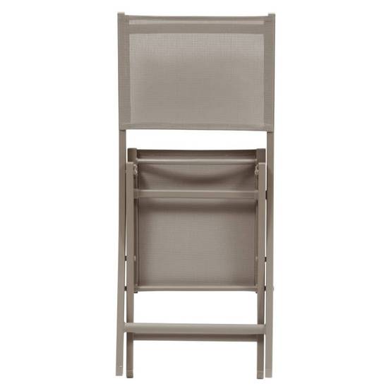 Hesperide - Lot de 4 Chaises de jardin Essentia pliables noisette Hespéride - Image 6