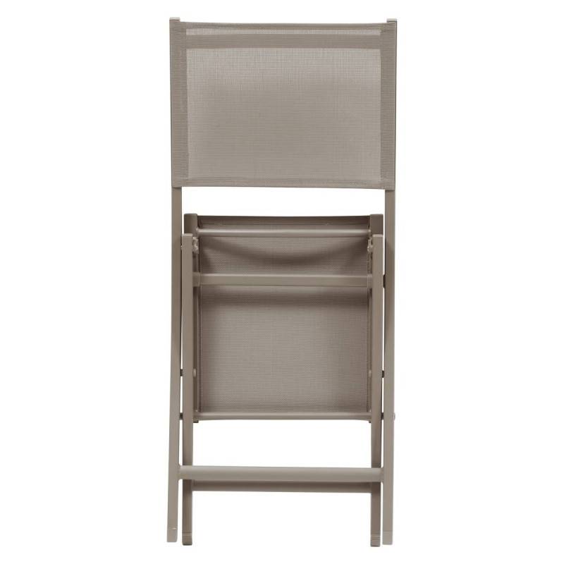 Hesperide - Lot de 4 Chaises de jardin Essentia pliables noisette Hespéride - Image 6