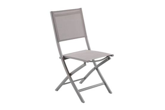 Hesperide - Lot de 4 Chaises de jardin Essentia pliables noisette Hespéride - Image 2