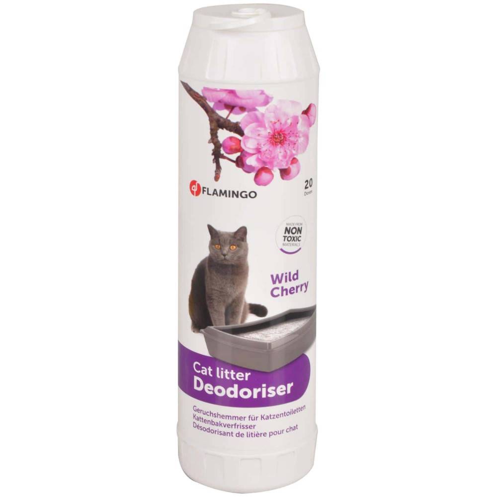 Désodorisant pour litière parfum cerise sauvage flacon 750 g pour chat - Image 2