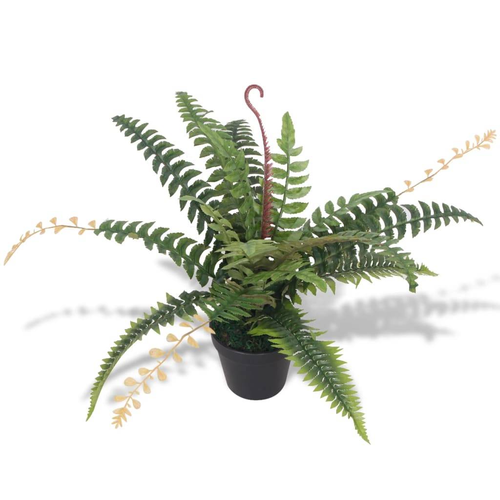 CLP - Plante artificielle avec pot Fougère 50 cm Vert - Image 1
