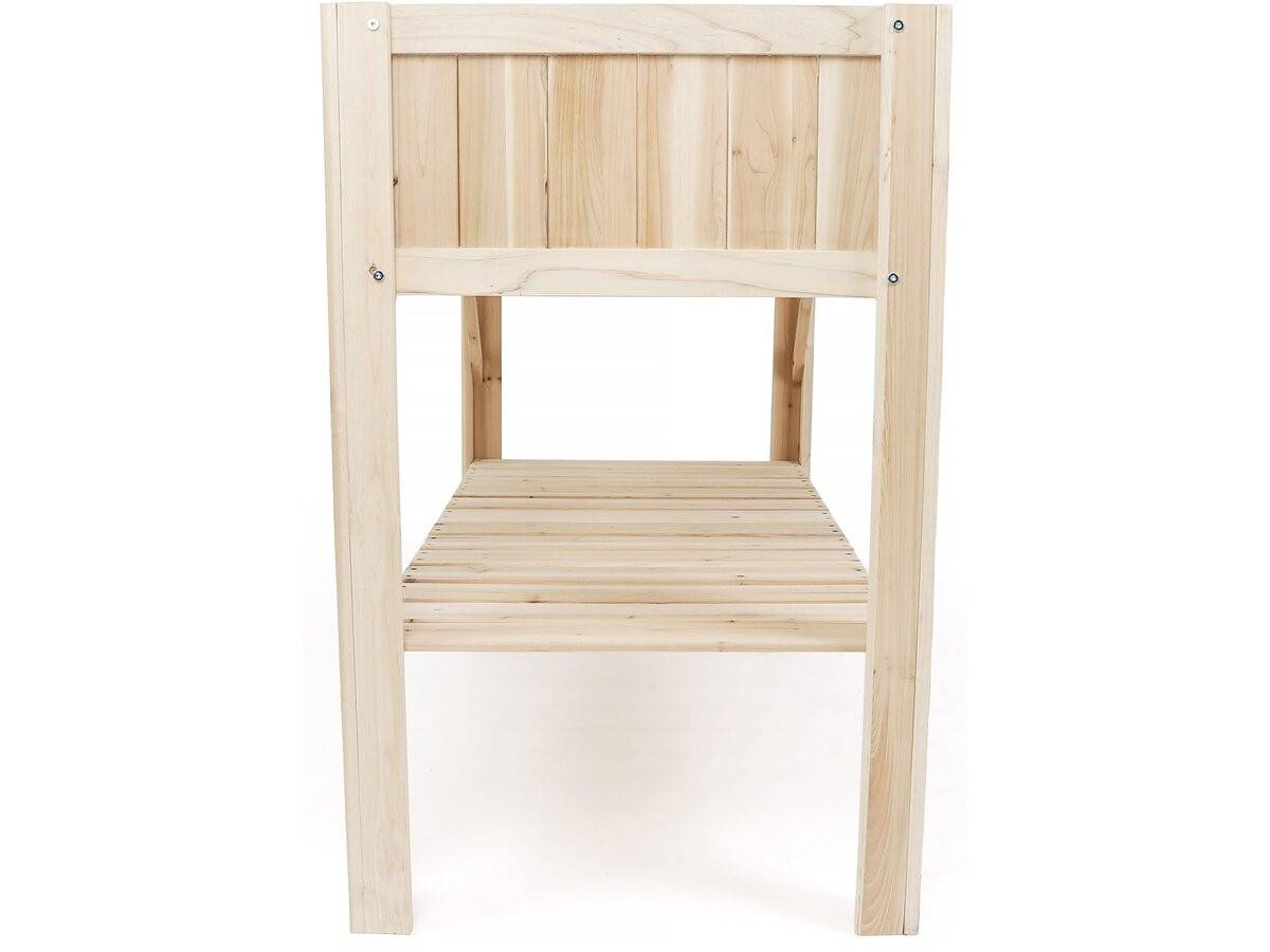 Carré Potager En Bois Sur Pieds "magnolia" - 115 X 57 X 90 Cm - Beige -habitat Et Jardin - Image 4