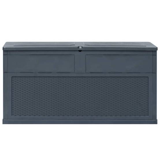 Coffre boîte meuble de jardin rangement 320 litres anthracite - Image 3