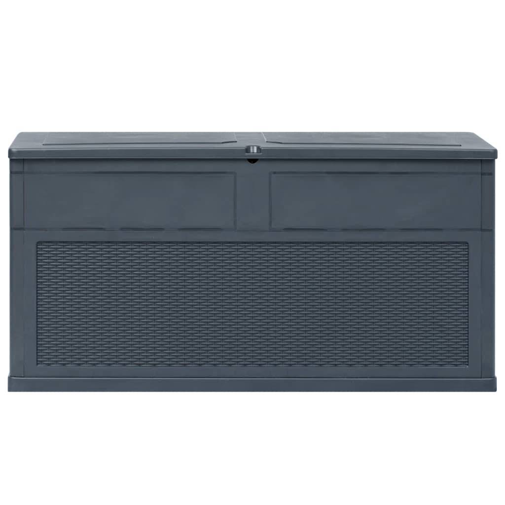 Coffre boîte meuble de jardin rangement 320 litres anthracite - Image 3