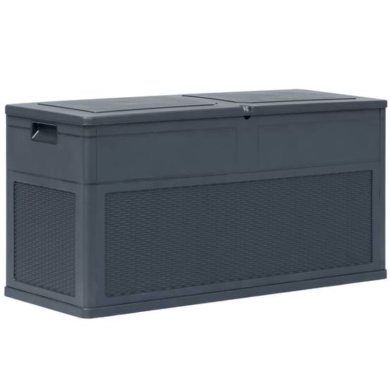 Coffre boîte meuble de jardin rangement 320 litres anthracite - Image 2