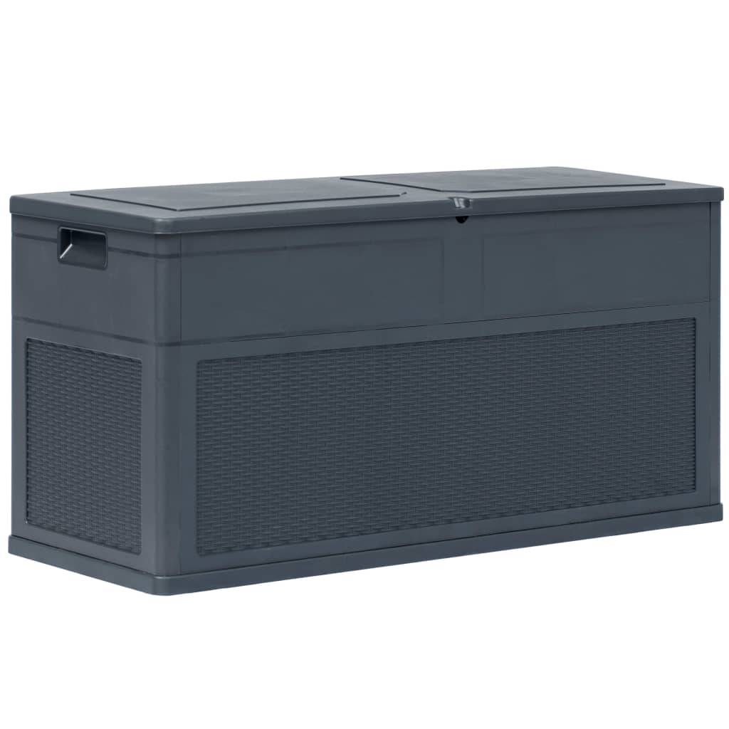 Coffre boîte meuble de jardin rangement 320 litres anthracite - Image 2