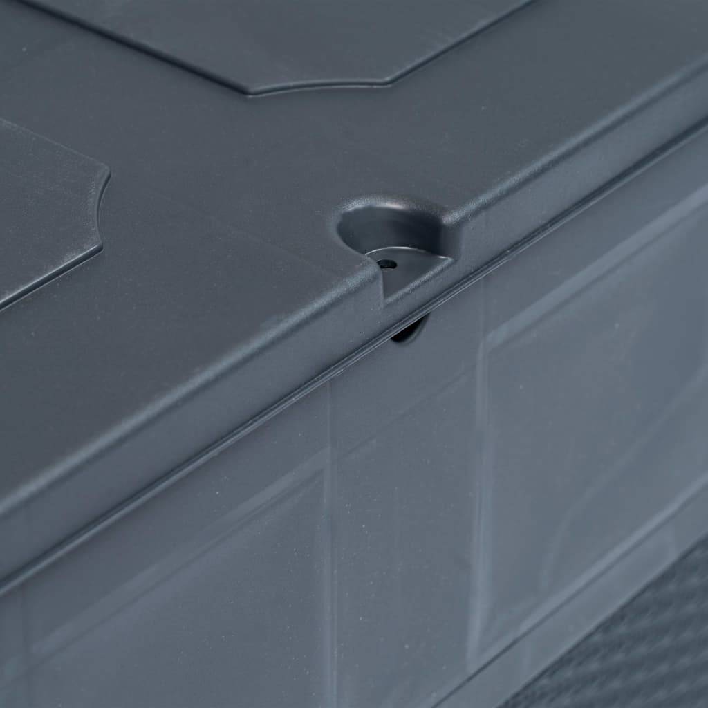 Coffre boîte meuble de jardin rangement 320 litres anthracite - Image 7