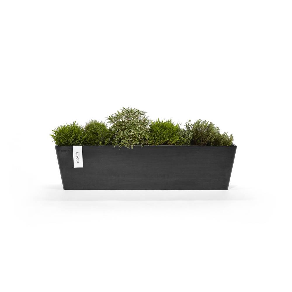 Ecopots - Pot Rectangulaire Bruges 80 Gris Foncé - 80 x 20 x H. 20 cm - 25 L ECOPOTS - Image 2