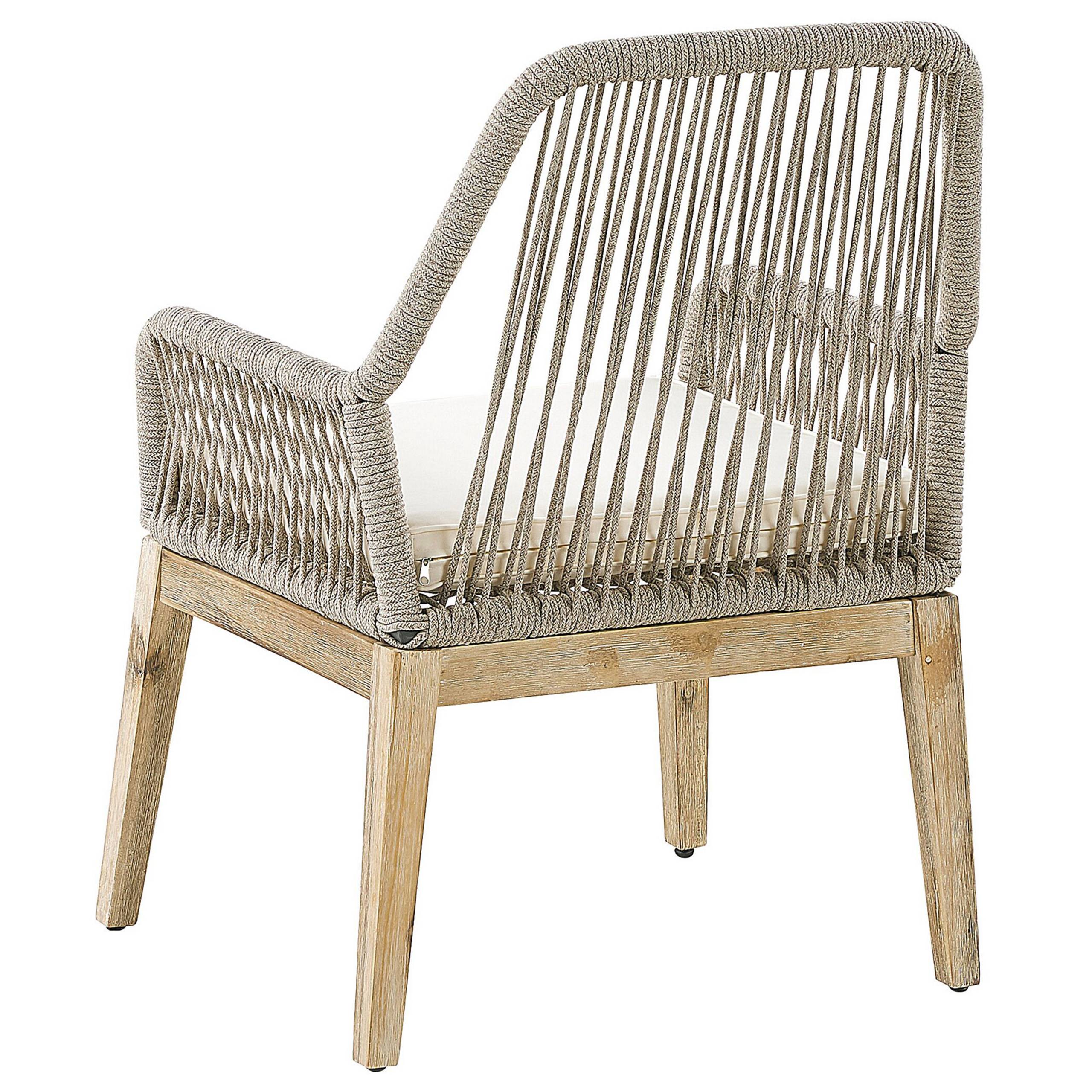 Chaise de jardin Polypropylène Blanc cassé OLBIA Beliani - Image 5