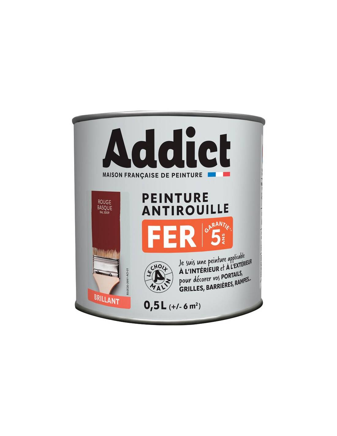 Peinture Fer Rouge Oxyde Addict Protection Anti-rouille Durable Pour ...
