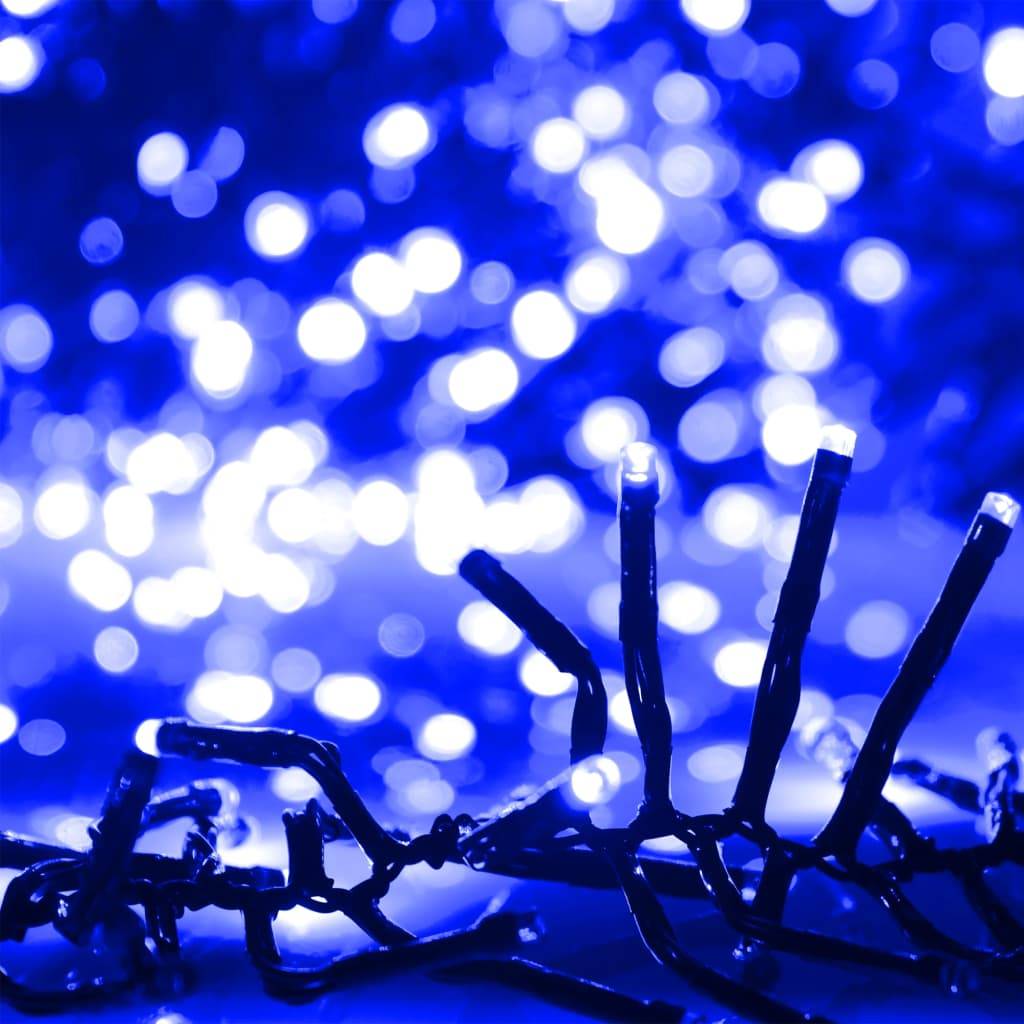 ComfortXL - Guirlande LED Groupée PVC 1000 LED 8 Modes pour Sapin Noël Fêtes Bleu Intense 11m – ComfortXL Outdoor Living - Image 4