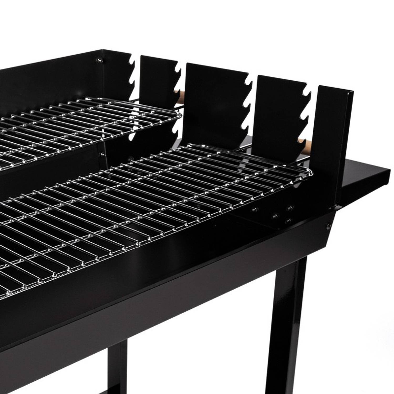 Somagic - Barbecue à charbon de bois à double grilles - SOMAGIC - Métal - Noir - Image 4