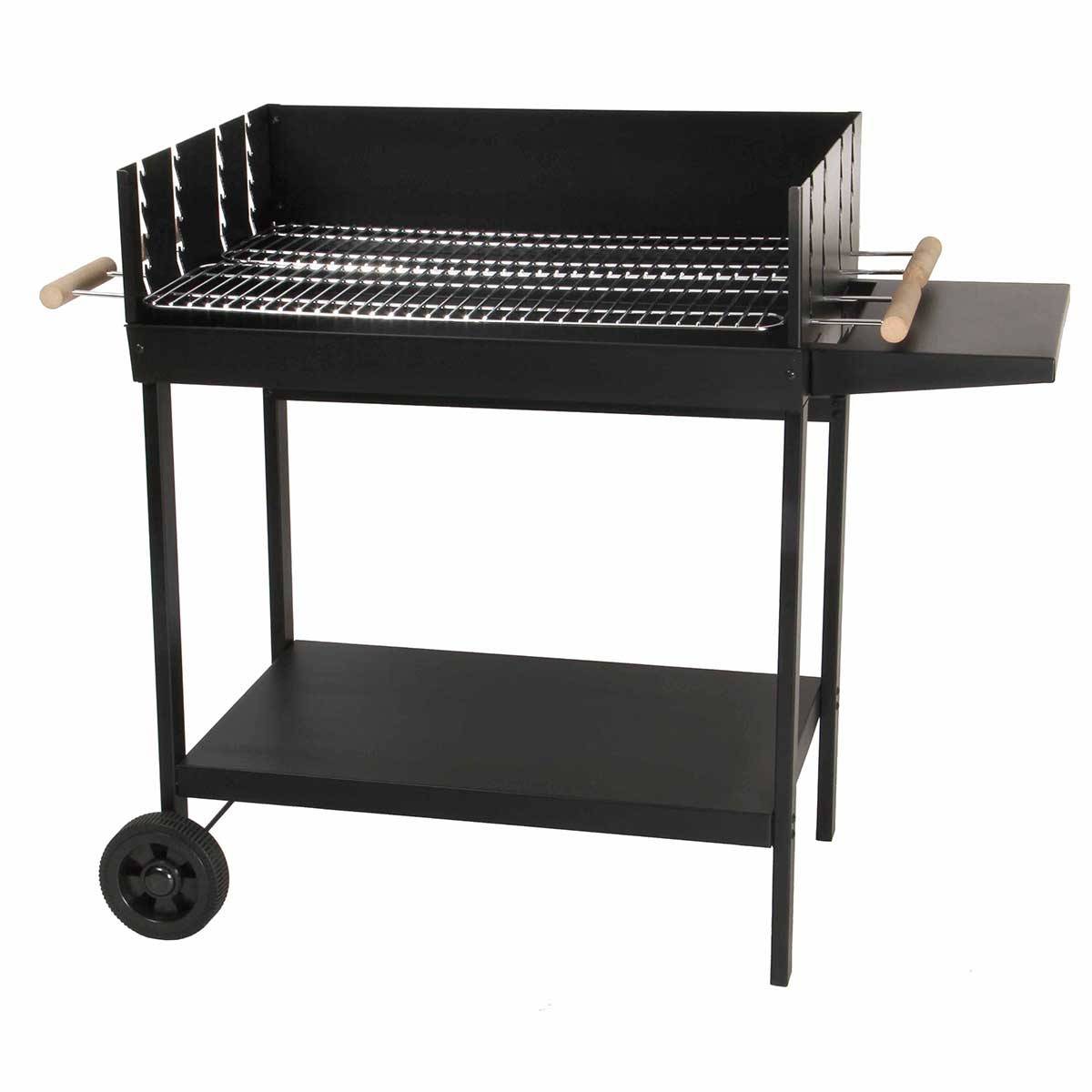 Somagic - Barbecue à charbon de bois à double grilles - SOMAGIC - Métal - Noir - Image 1