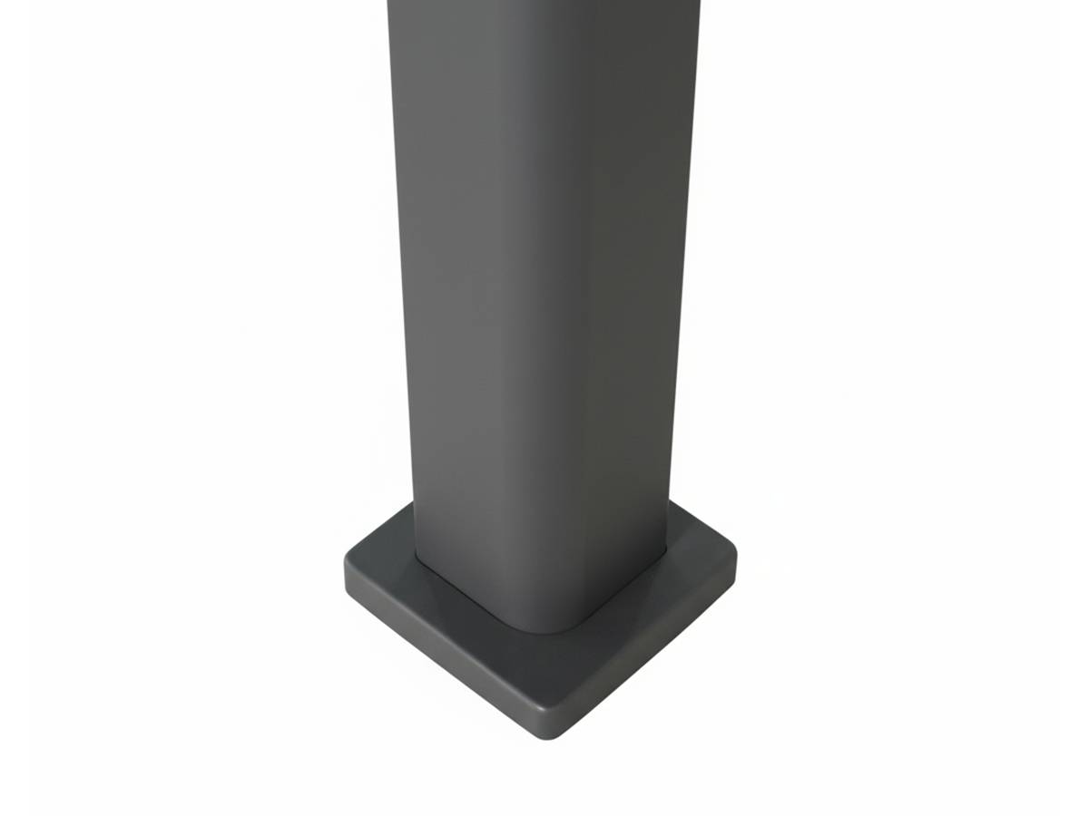 Hesperide - Kit pergola bioclimatique toit rétractable Evora Graphite 4 x 3 m Hespéride + 2 stores 4 m - Image 9