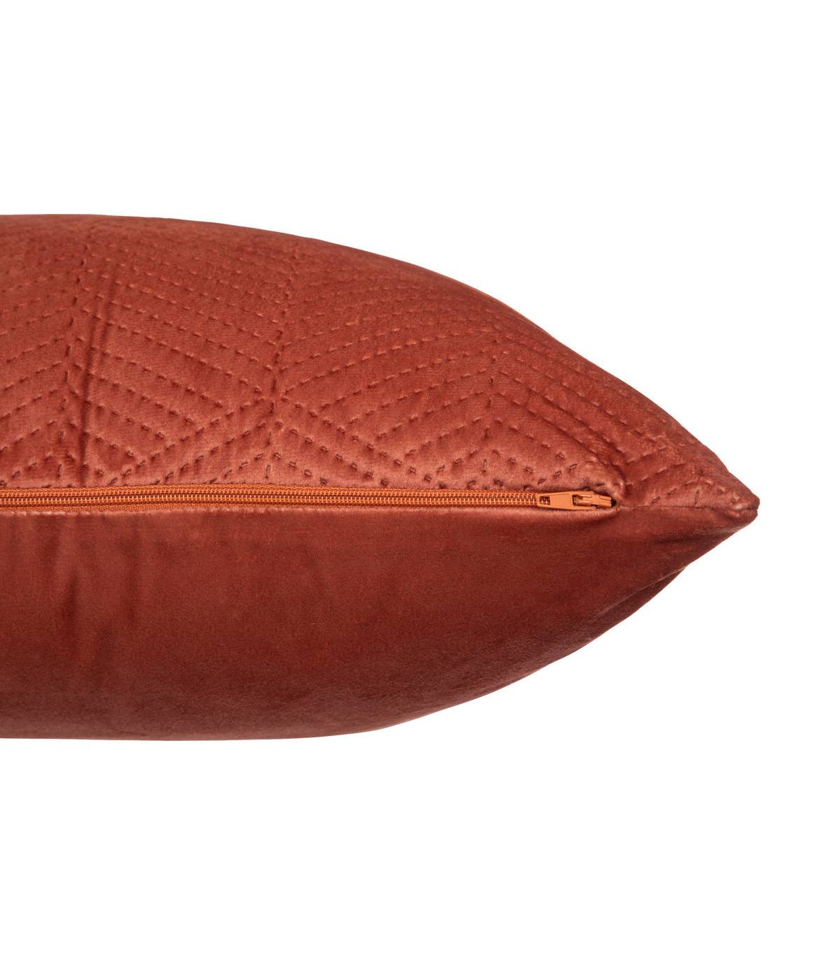 Coussin déhoussable Terracotta en Velours embossé 40 x 40 cm - Image 2