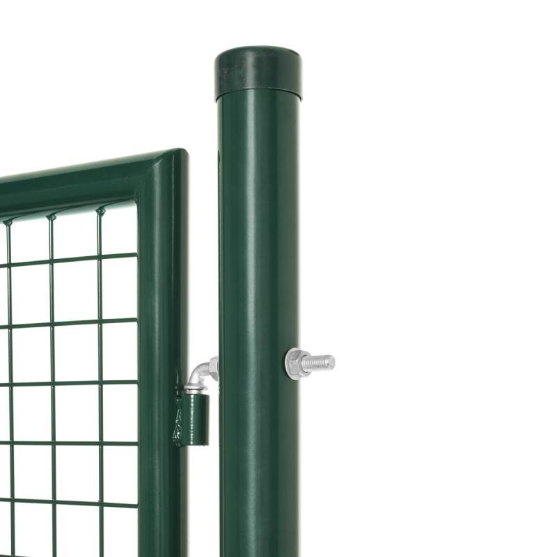 Portillon grillagé en acier galvanisé maille 50 x 50 passage L 1m x H1m75 Vert - Easy Clôture - Image 2