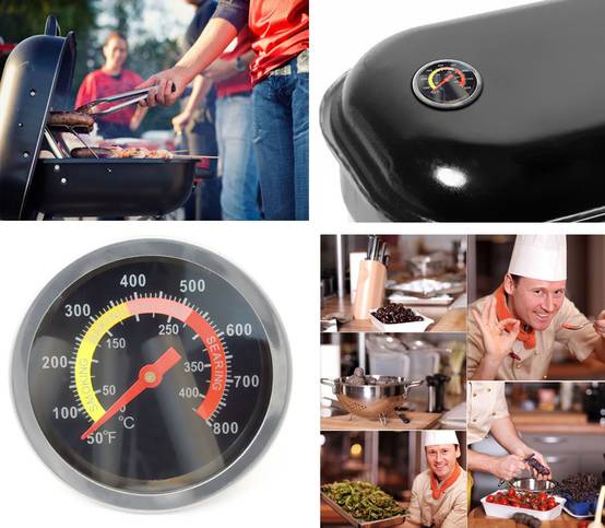 Thermomètre pour barbecue à charbon de bois - Thermomètre pour barbecue à fosse - pour la cuisson de la viande - 1 pièce-Lytech - Image 6
