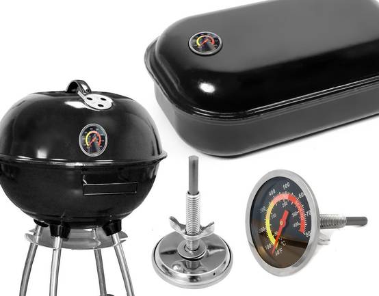 Thermomètre pour barbecue à charbon de bois - Thermomètre pour barbecue à fosse - pour la cuisson de la viande - 1 pièce-Lytech - Image 5