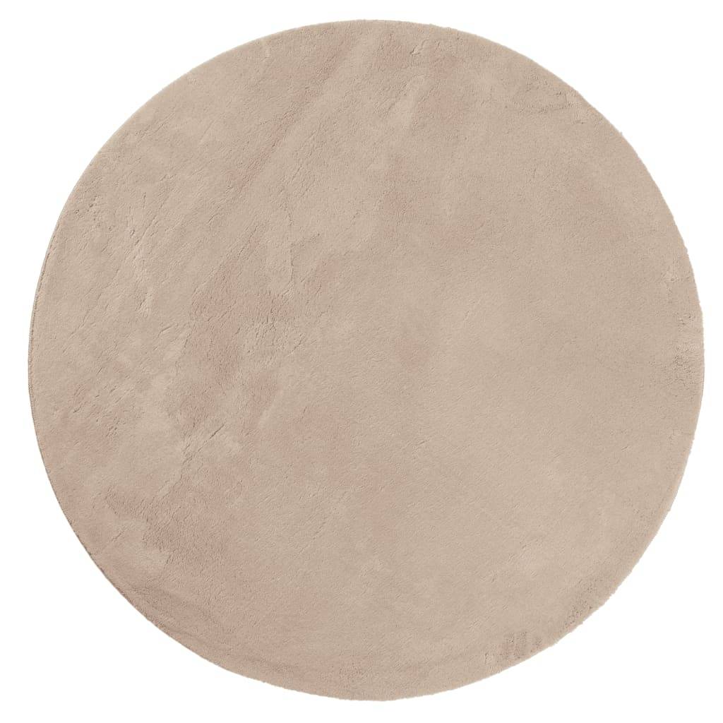 Tapis RondDoux Polyester Lavable pour Chambre Enfant Sable Ø 160 cm – ComfortXL Outdoor Living - Image 2