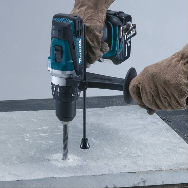 Perceuse visseuse à percussion Ø13mm - MAKITA - avec 2 batteries 18V 5.0 Ah - chargeur - MakPac- DHP458RTJ - Image 6