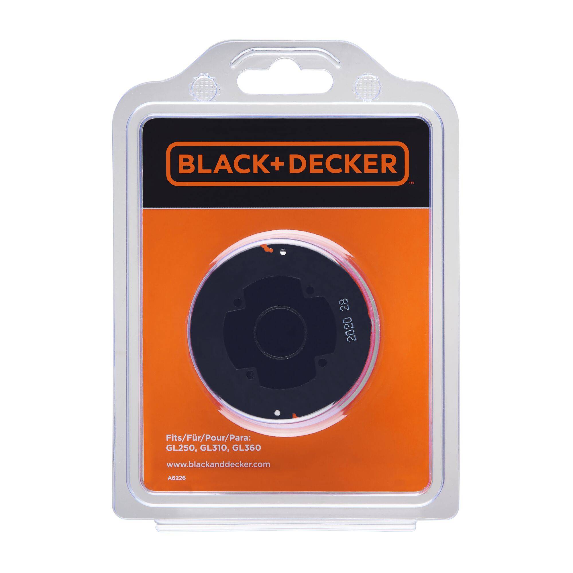 BLACK+DECKER Bobine 6 mètres de fil - Diamètre 1,5 mm - Frappe au sol A6226-XJ - Image 2