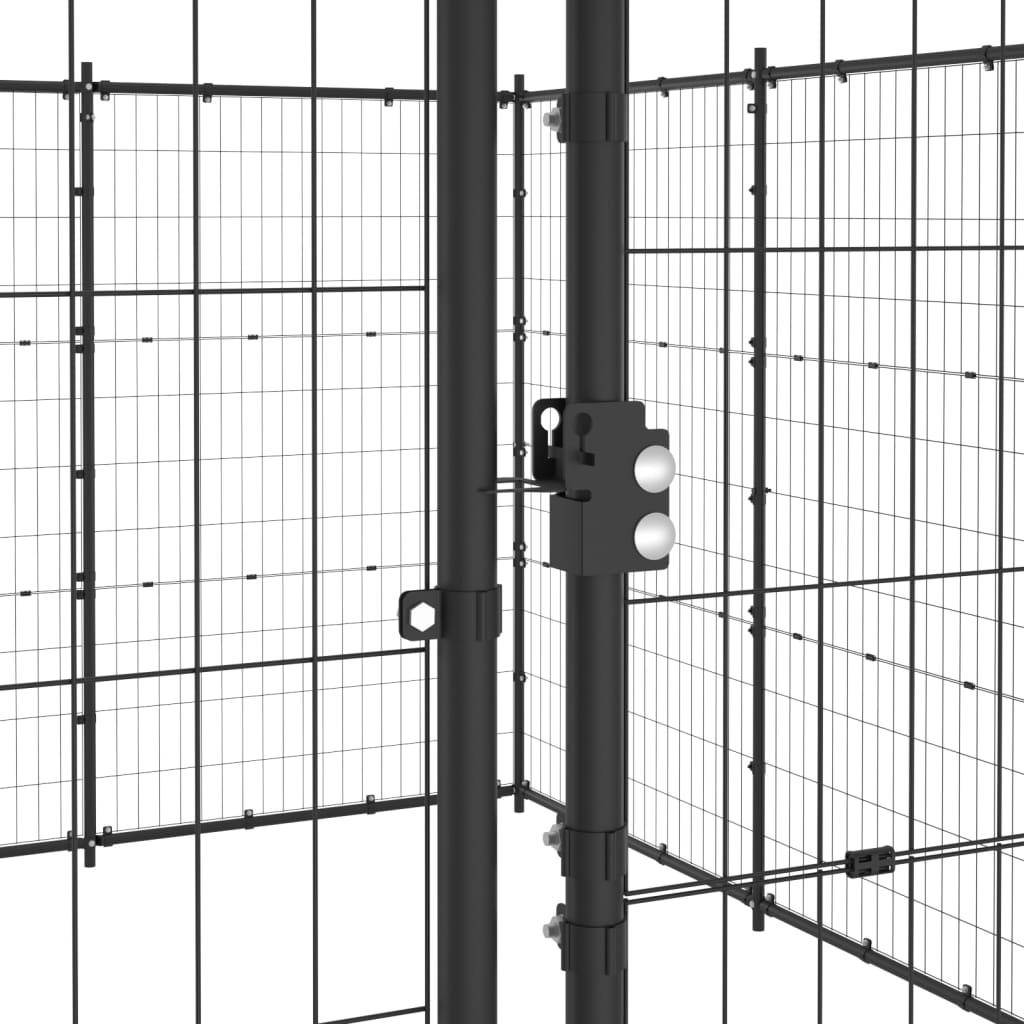 Helloshop26 - Chenil extérieur cage enclos parc animaux chien d'extérieur pour chiens acier 53,24 m² - Image 6