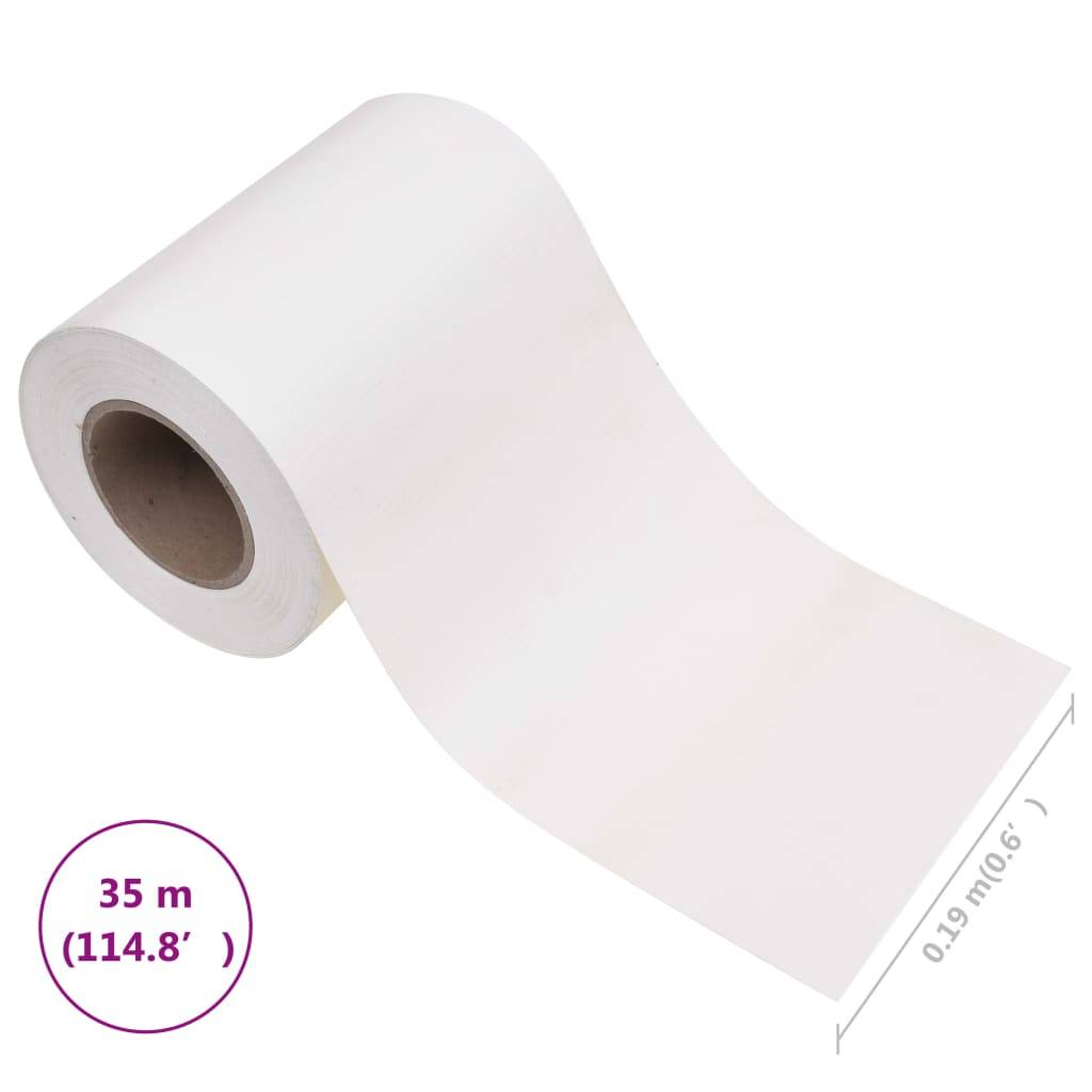 Rouleau Brise-vue PVC Clôture Jardin Occultant Durable Blanc 35m - ComfortXL Outdoor Living - Image 10