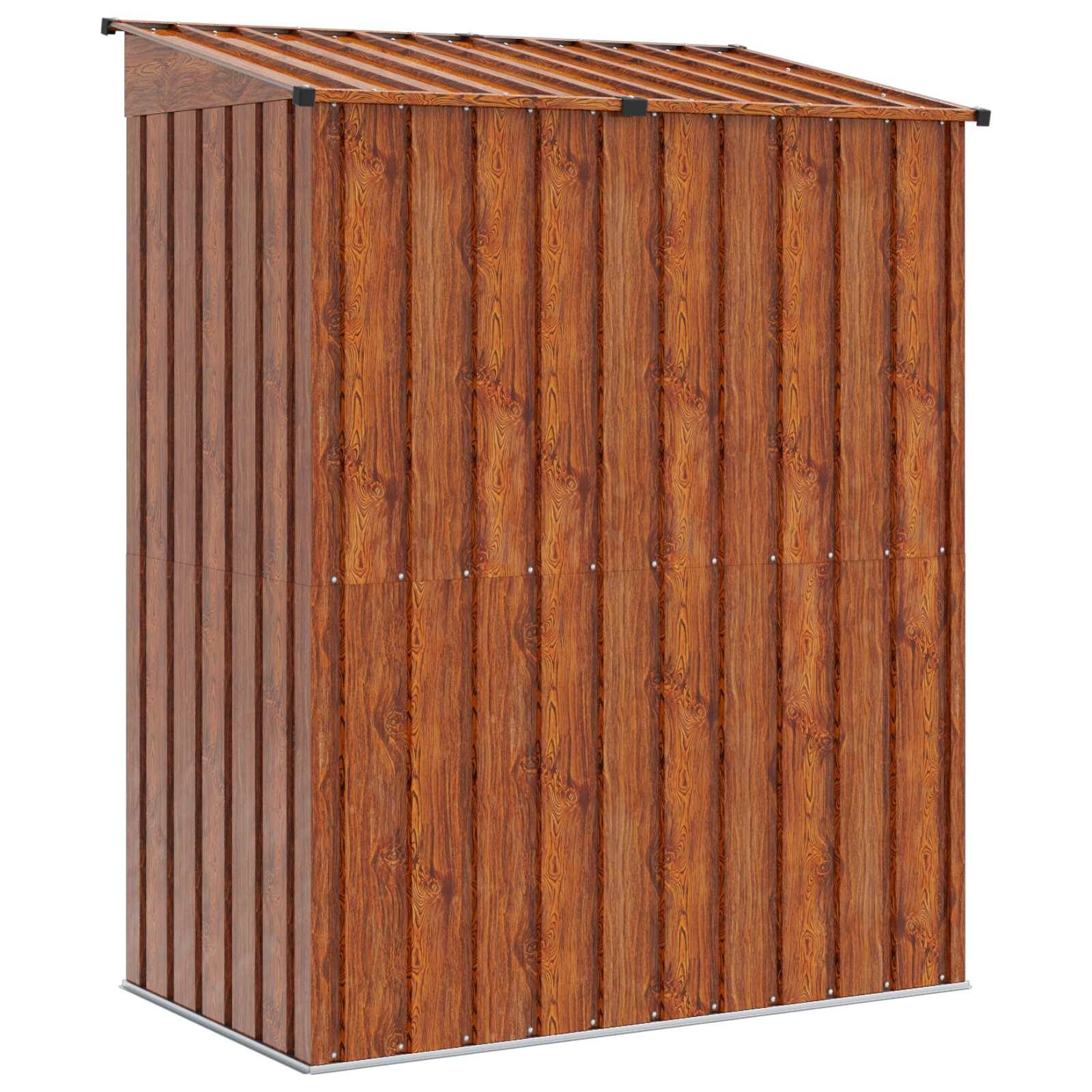 Vidaxl - Cabanons de jardin Marron 137 x 81 x 180 cm Mét?? vidaXL 42011292 - Image 9