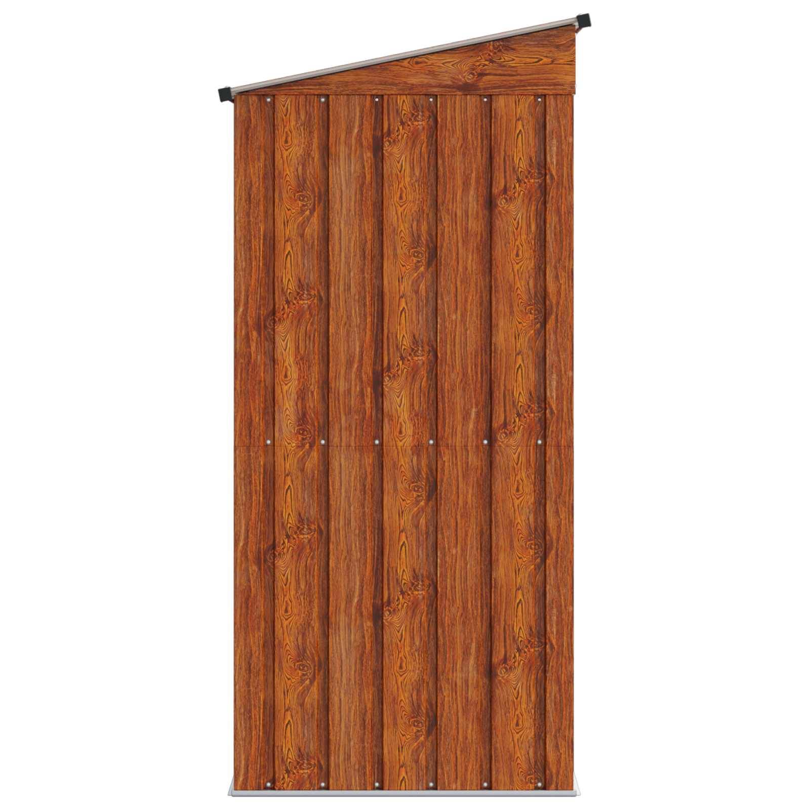 Vidaxl - Cabanons de jardin Marron 137 x 81 x 180 cm Mét?? vidaXL 42011292 - Image 8