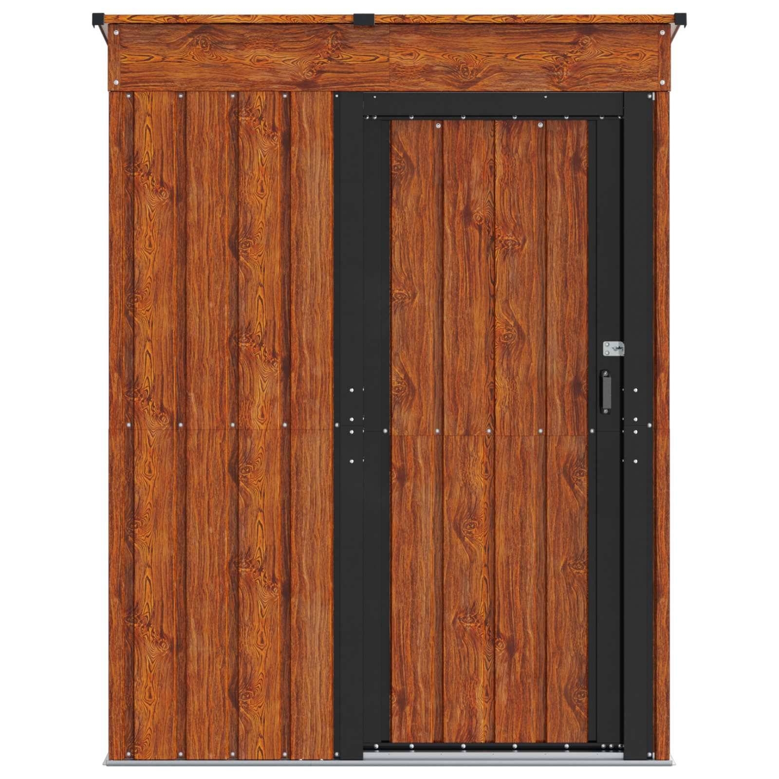 Vidaxl - Cabanons de jardin Marron 137 x 81 x 180 cm Mét?? vidaXL 42011292 - Image 7