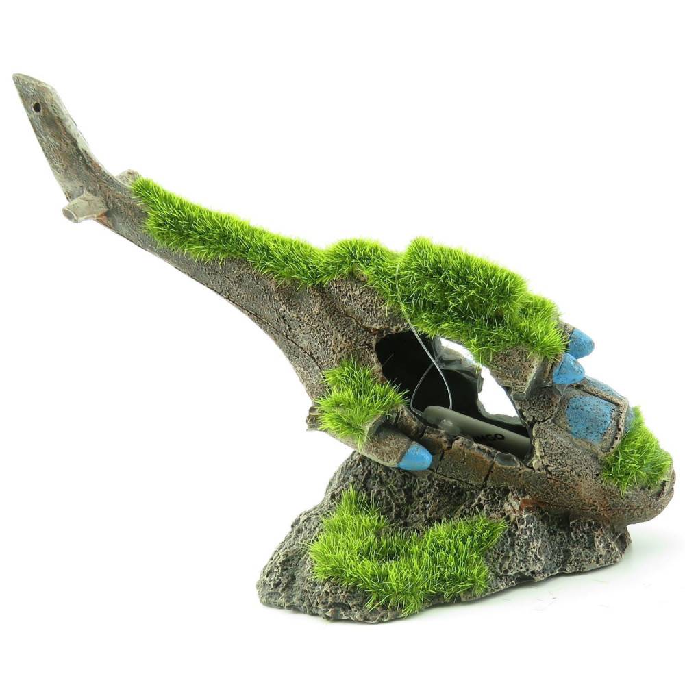 Flamingo - Décoration aquarium. Kozma helicoptere. taille  17 x 7 x 13 cm. - Image 2