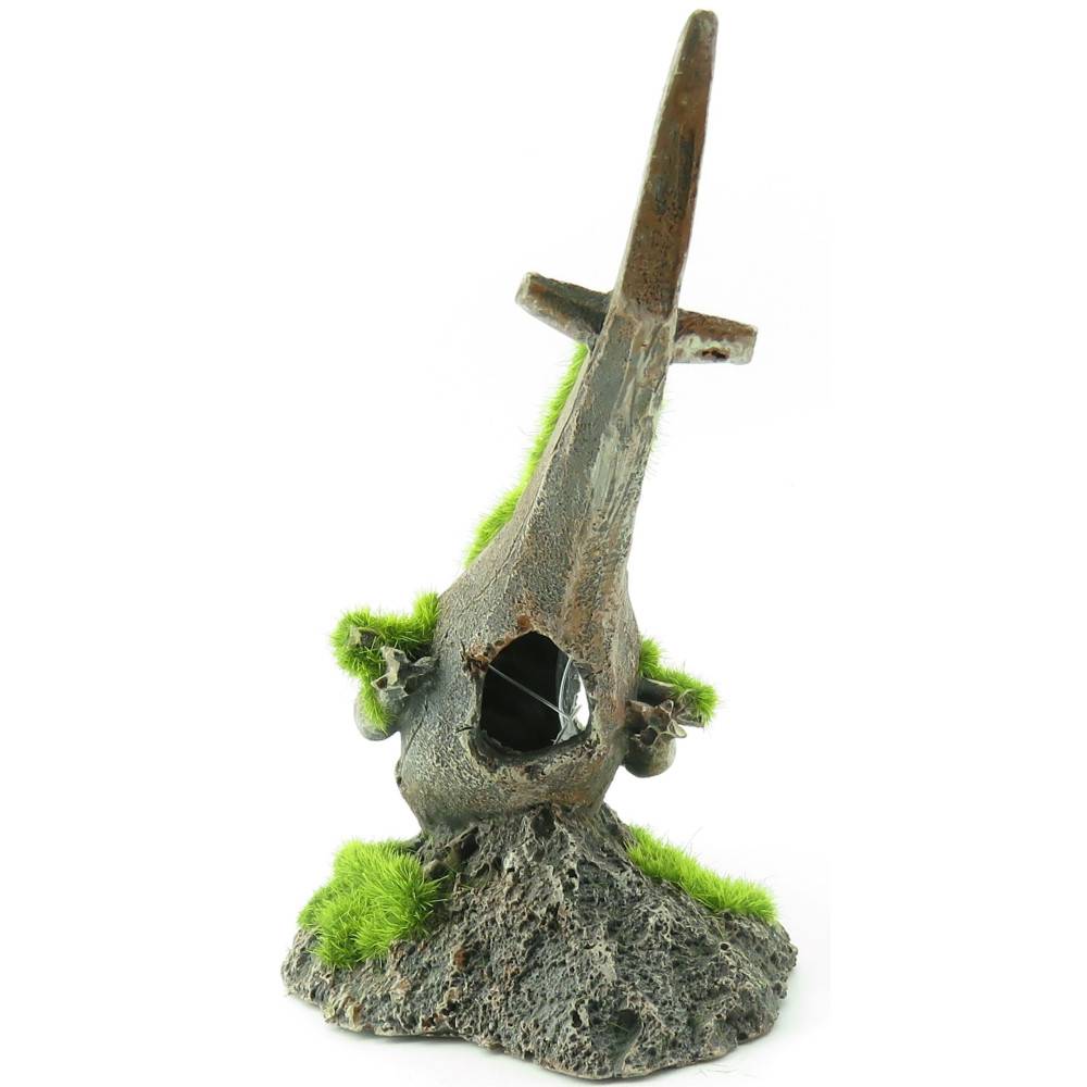 Flamingo - Décoration aquarium. Kozma helicoptere. taille  17 x 7 x 13 cm. - Image 6