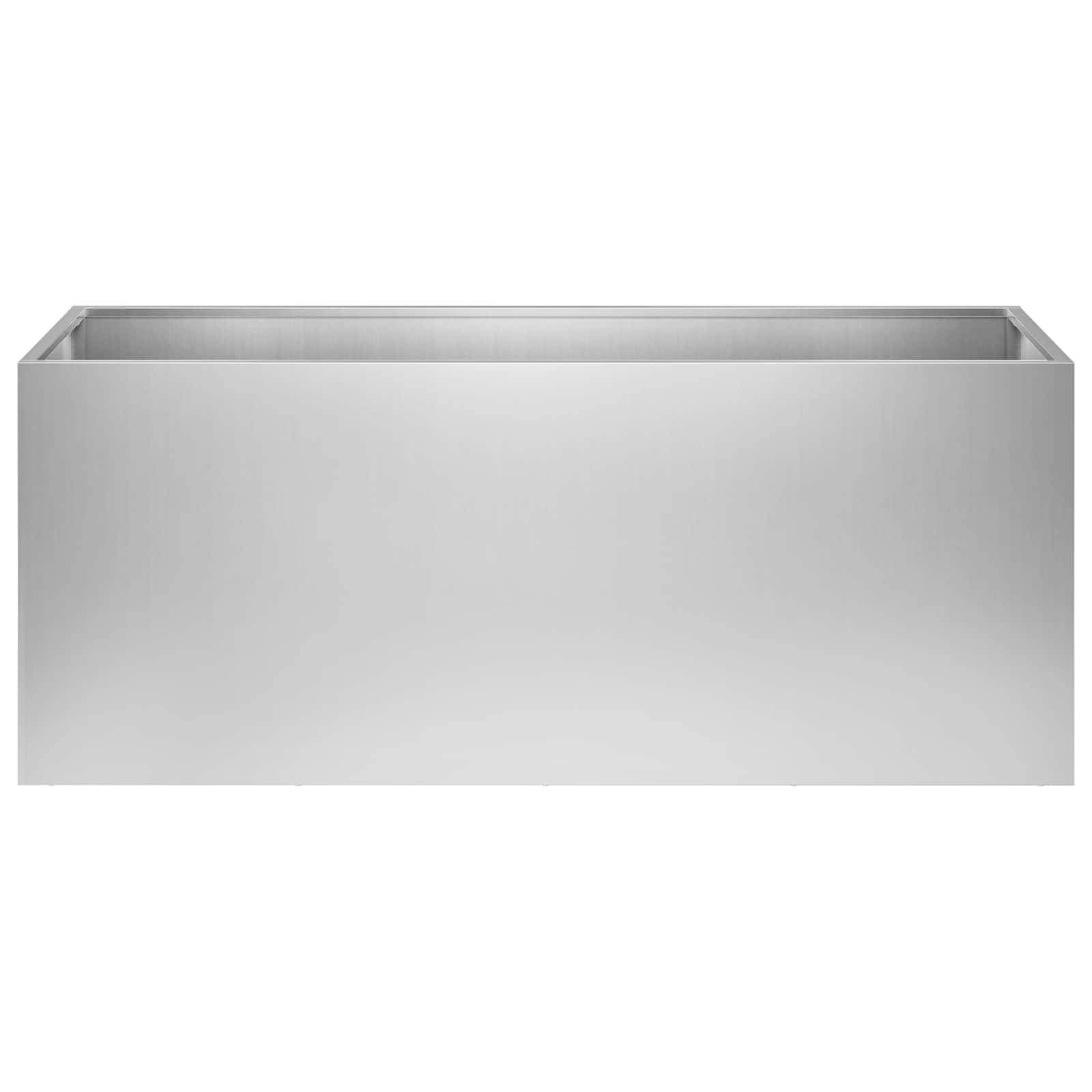 Vidaxl - Cache-pot de jardin Argenté 80 x 40 x 40 cm Acier galvanisé vidaXL 8005242 - Image 4