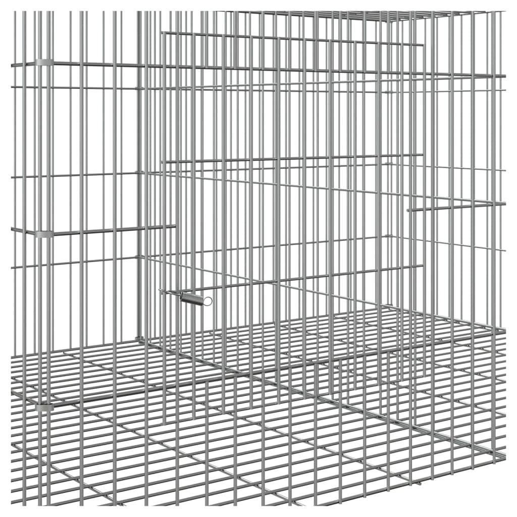Vidaxl - Cage à lapin 2 panneaux 110x79x54 cm Fer galvanisé vidaXL 171568 - Image 4