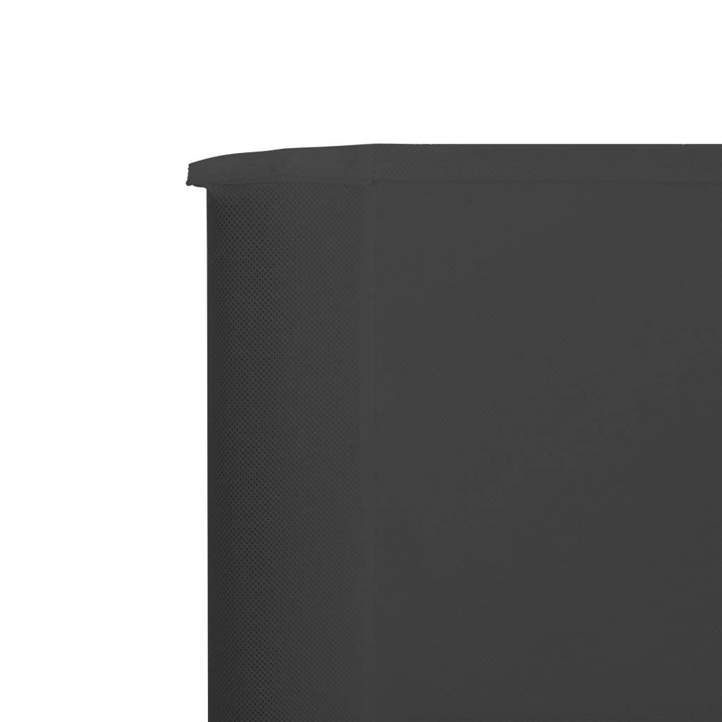 Helloshop26 - Brises-vue paravent 3 panneaux tissu 400 x 120 anthracite - Image 4