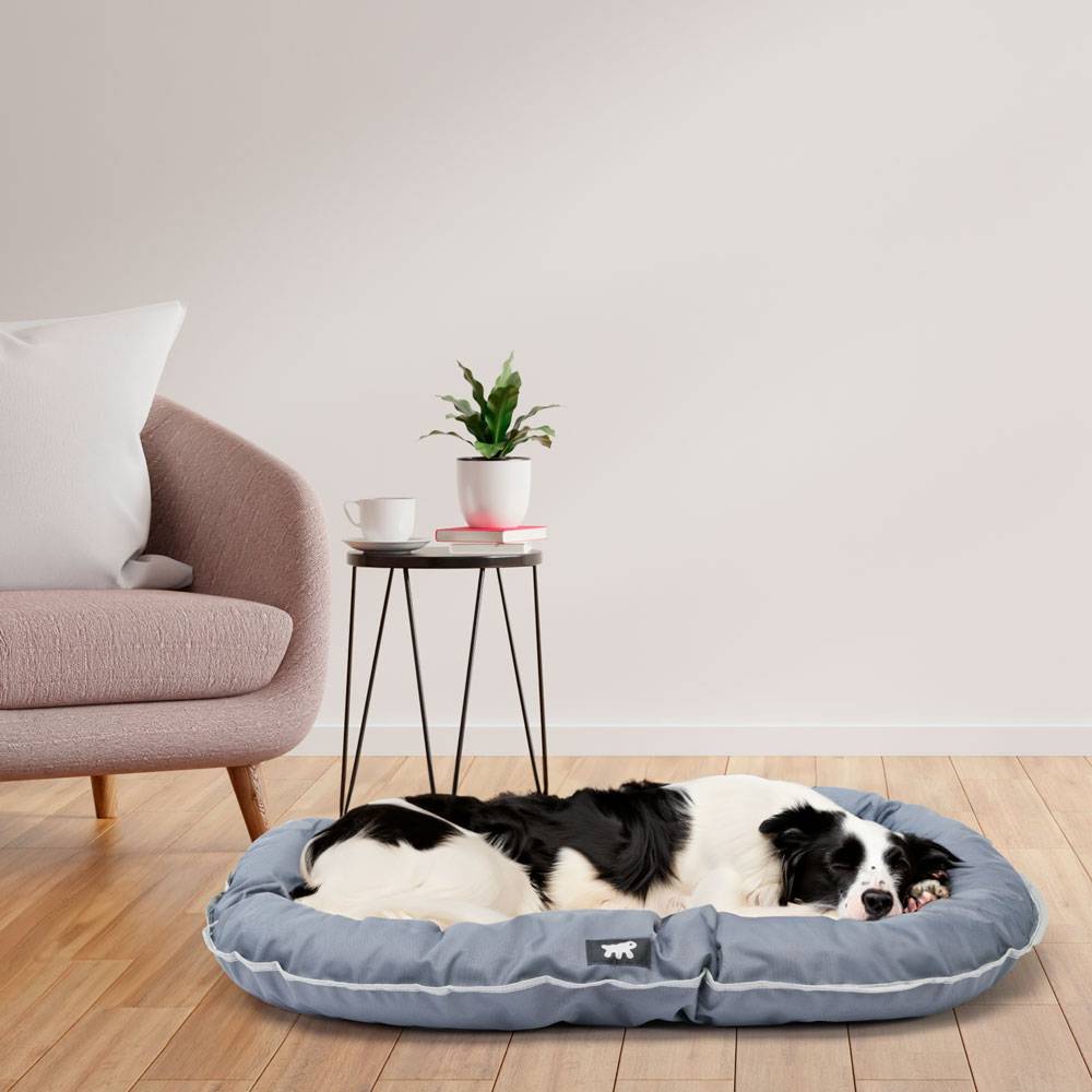 Ferplast - Ferplast Panier Chien Coussin Chien Moyen Taille Tissu anti-rayures Lavable à 30°C.Matelas pour chien imperméable 80 x 60 x 11 cm.Gris - Image 3