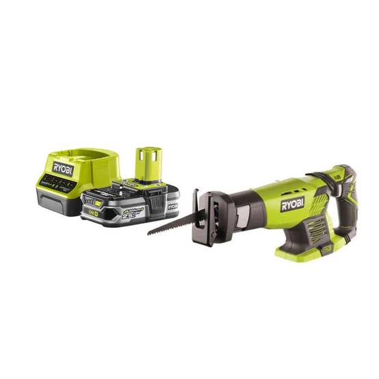 Ryobi - Pack RYOBI Scie sabre 18V One+ R18RS-0 - 1 Batterie 2.5Ah - 1 Chargeur rapide RC18120-125