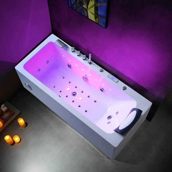 Baignoire balneo HAMILTON 170 1 place ARCHIPEL® 170x75 - GAUCHE - Image 2