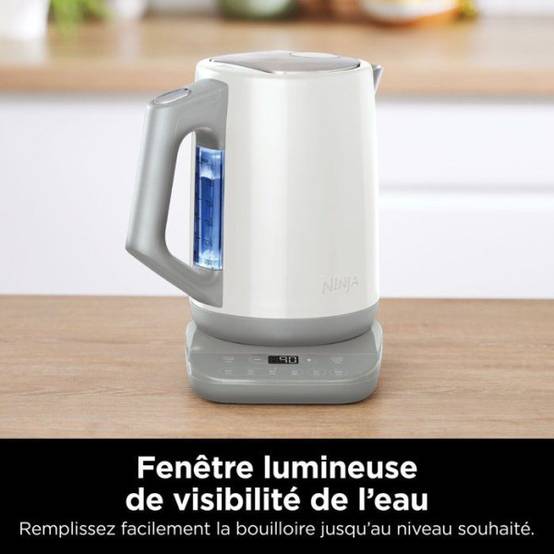 Bouilloire Electrique NINJA - 1,7L - Affichage LED - Contrôle de la température Blanche - Image 5