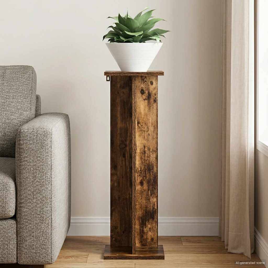 Vidaxl - Support de Plante Chêne Fumé 25 x 25,5 x 80,5 cm vidaXL 899650 - Image 5
