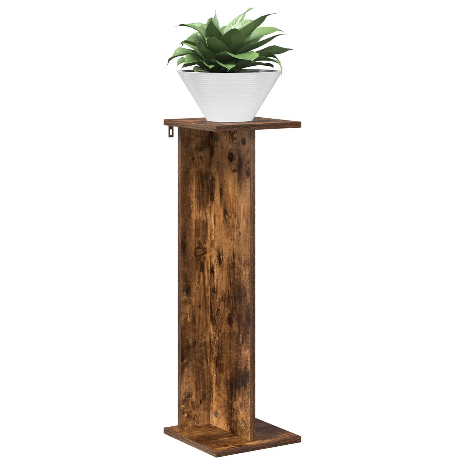 Vidaxl - Support de Plante Chêne Fumé 25 x 25,5 x 80,5 cm vidaXL 899650 - Image 4