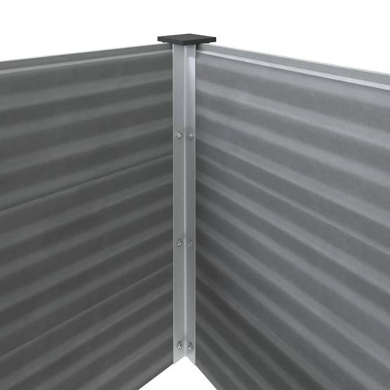 Carré potager composite WPC gris 250x50x54cm pour jardin moderne – ComfortXL Outdoor Living - Image 6
