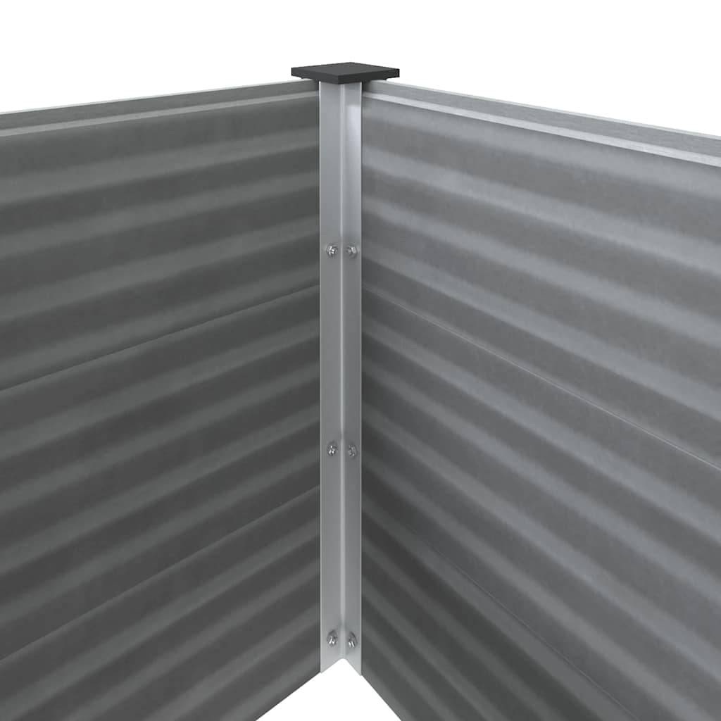 Carré potager composite WPC gris 250x50x54cm pour jardin moderne – ComfortXL Outdoor Living - Image 6