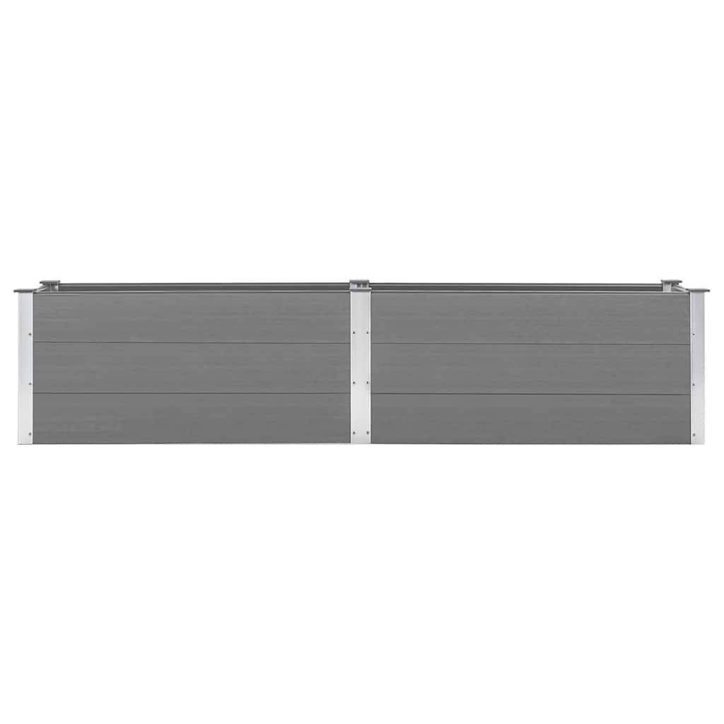 Carré potager composite WPC gris 250x50x54cm pour jardin moderne – ComfortXL Outdoor Living - Image 4
