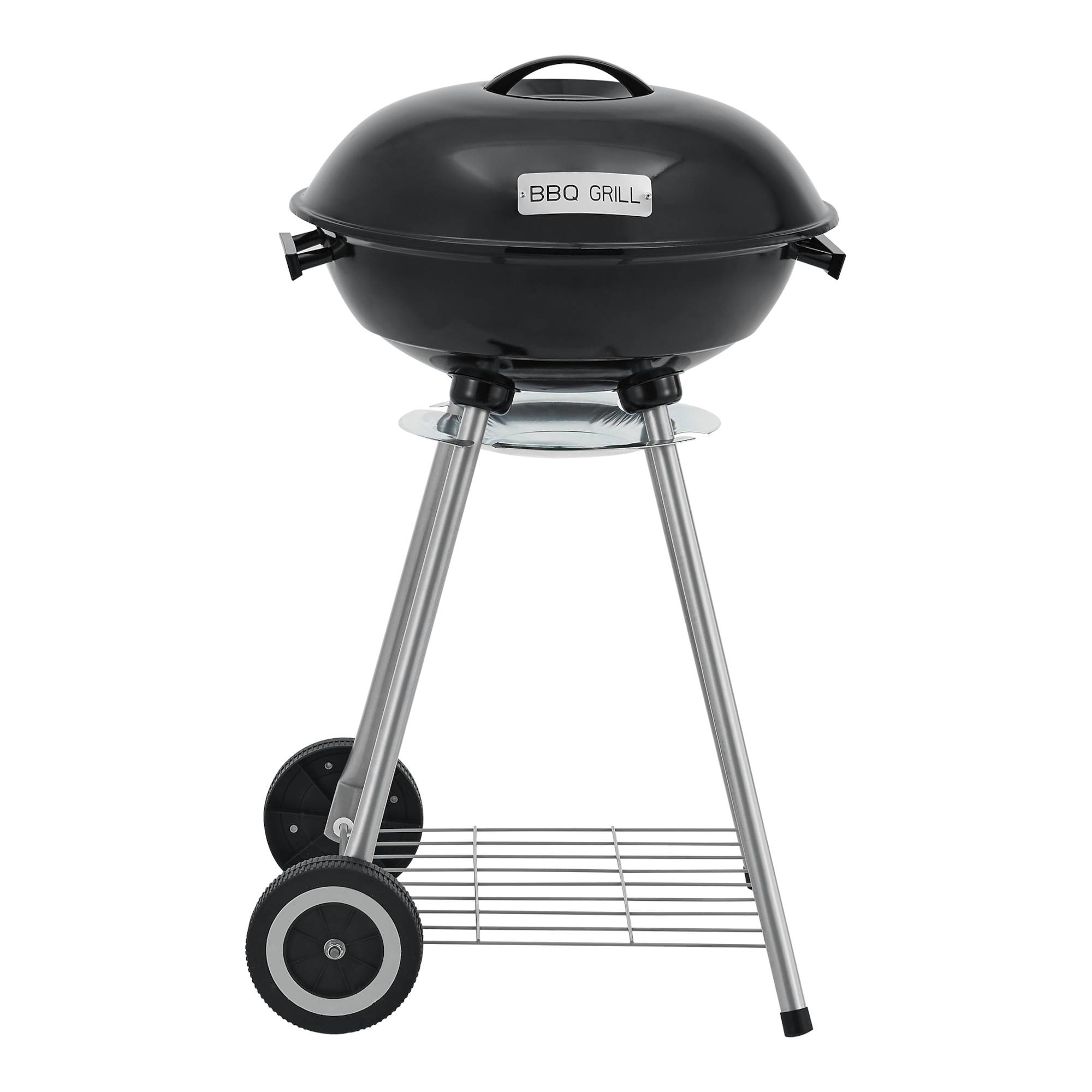 Casa.Pro - Chariot de barbecue rond Apricena 80 x 49 x 47 cm noir casa.pro - Image 3