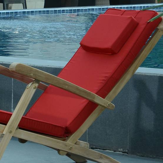 Matelas Rouge pour Chaise longue - TECK'Attitude - Image 5