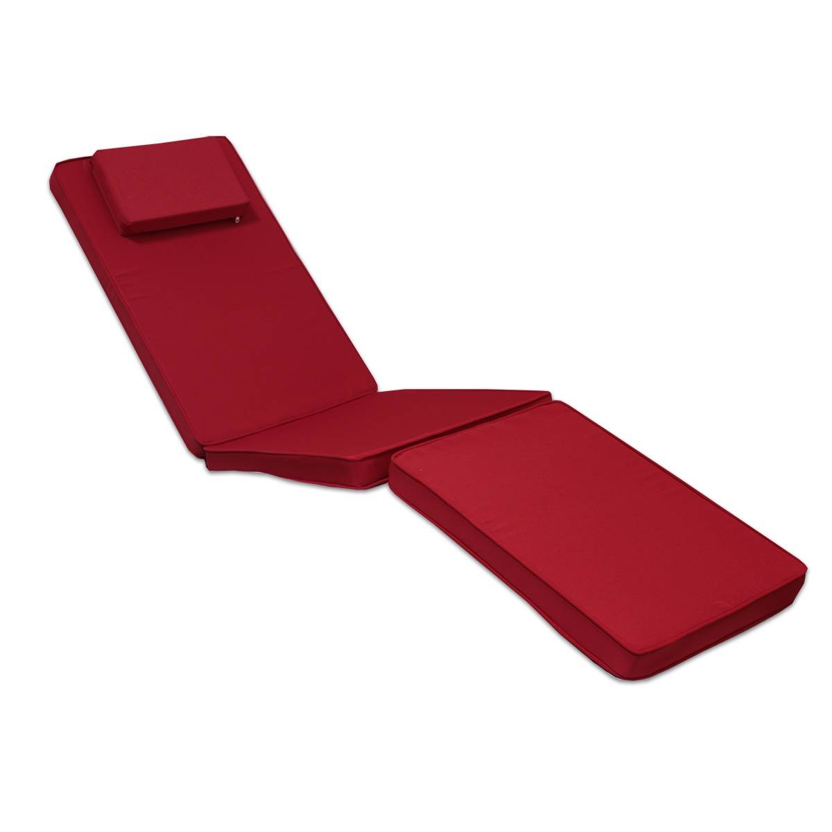 Matelas Rouge pour Chaise longue - TECK'Attitude - Image 1