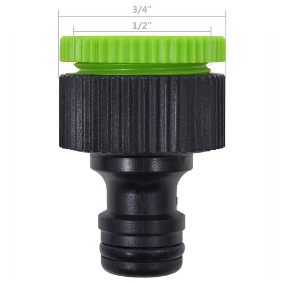 Enrouleur de tuyau automatique polypropylène vert et gris 20 m - PANGIVO - Image 7