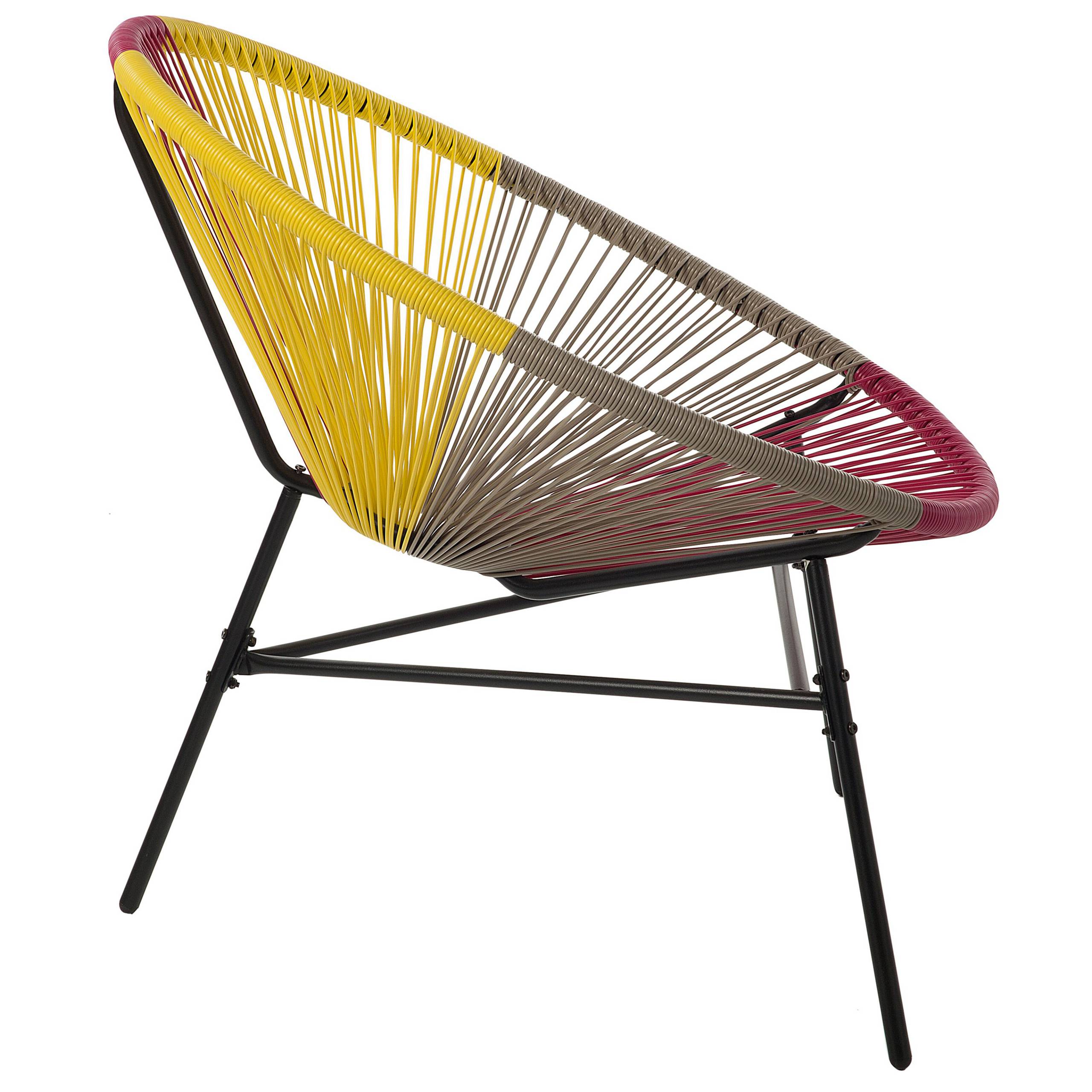 Beliani - Fauteuil coin lecture Polyrotin Jaune ACAPULCO Beliani - Image 5