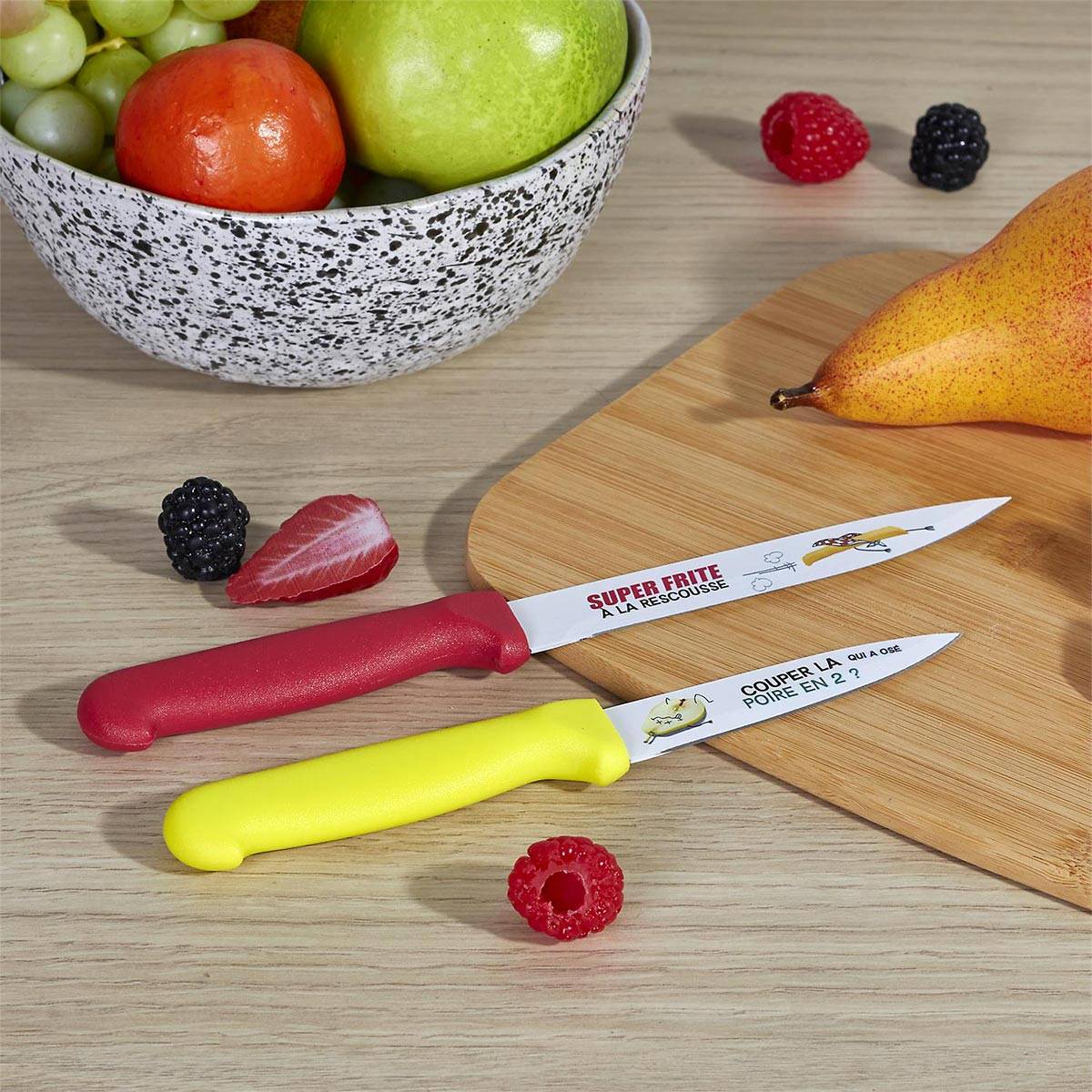 Cook Concept - Lot de 2 Couteaux d'Office "Ludique" 23cm Multicolore - Image 2